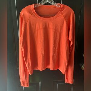 🍋 LIKE NEW Lululemon Swiftly Tech Long Sleeve 2.0 - Warm Coral (?) - Sz 14